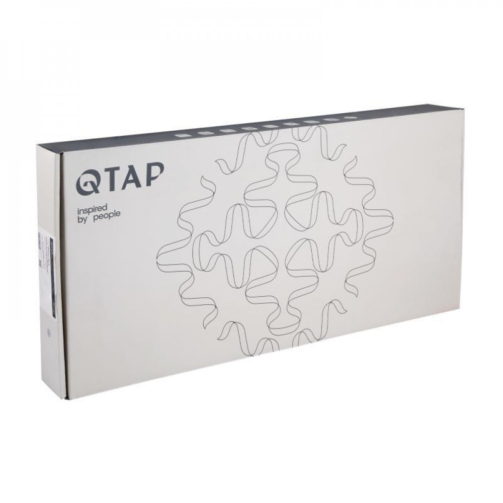Змішувач для кухні Qtap Vlasta New з висувним виливом QTVLA344GMB45647 Gunmetal Black PVD SD00051771