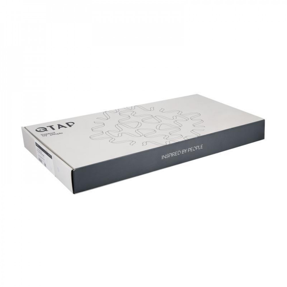 Змішувач для кухні Qtap Vlasta New з висувним виливом QTVLA344GMB45647 Gunmetal Black PVD SD00051771