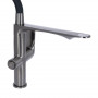Змішувач для кухні Qtap Vlasta New з гнучким виливом з підключенням для питної води QTVLA364GMB45649 Gunmetal Black PVD SD00051773