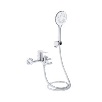 Смеситель для ванны Qtap Taurus (с душевым гарнитуром) QTTAU259CRM45661 Chrome