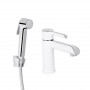 Змішувач для раковини Qtap Grand (з гігієнічним душем) QTGRA272CRW45671 Chrome/White SD00051795