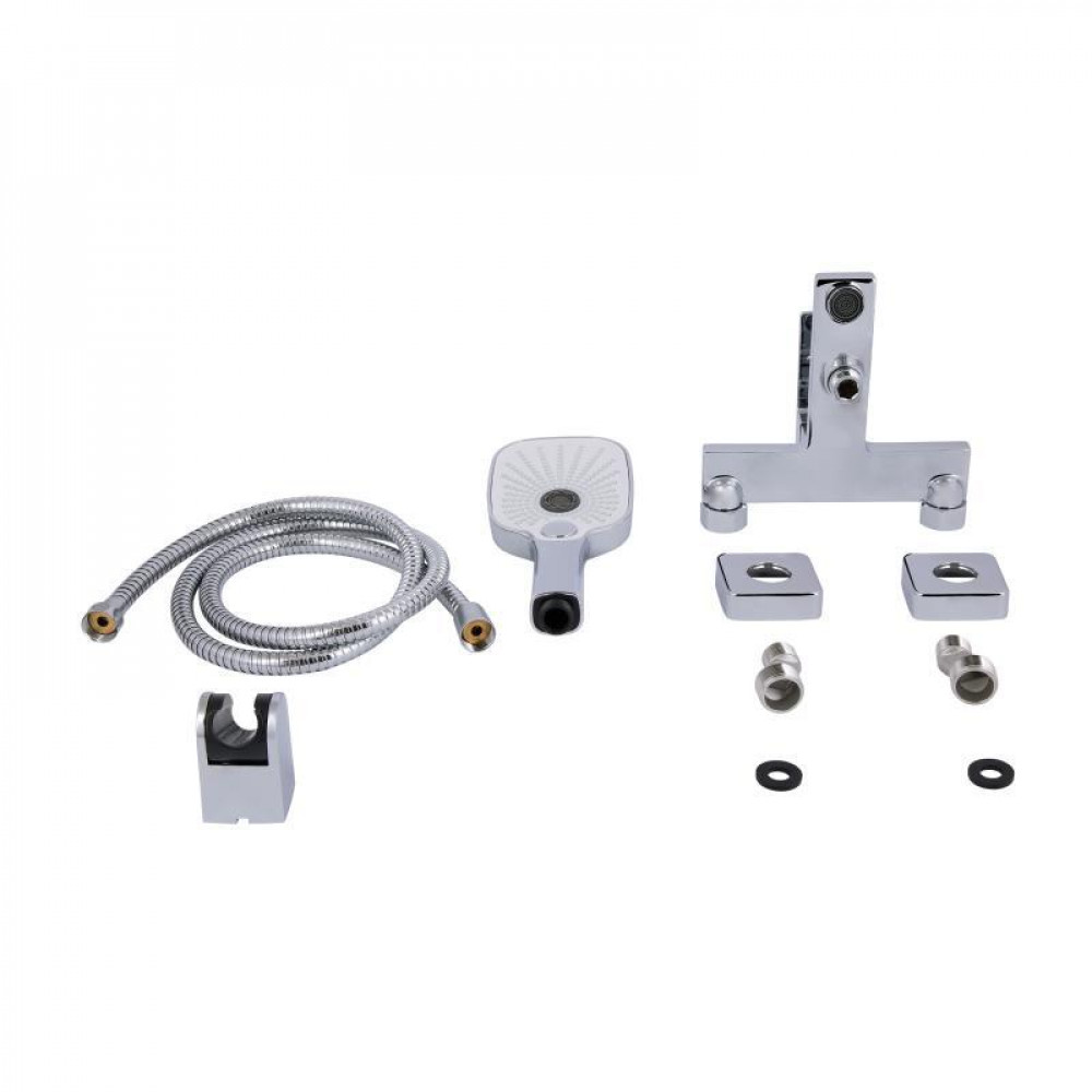 Змішувач для ванни Qtap Gemini (з душовим гарнітуром) QTGEM259CRM45681 Chrome SD00051805