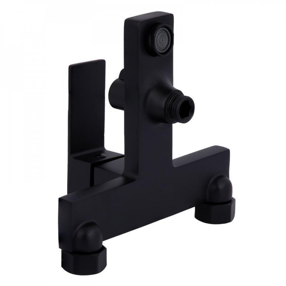 Змішувач для ванни Qtap Gemini (з душовим гарнітуром) QTGEM259BLM45682 Black Matt SD00051806