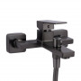 Змішувач для ванни Qtap Gemini (з душовим гарнітуром) QTGEM259GMB45684 Gunmetal Black PVD SD00051808