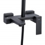 Душова система універсальна Qtap Gemini на три споживача (з виливом) QTGEM111BLM45686 Black Matt SD00051810