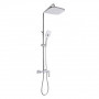 Душевая система универсальная Qtap Gemini на три потребителя (с изливом) QTGEM111CRW45687 Chrome/White SD00051811
