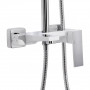 Душевая система универсальная Qtap Gemini на три потребителя (с изливом) QTGEM111CRW45687 Chrome/White SD00051811