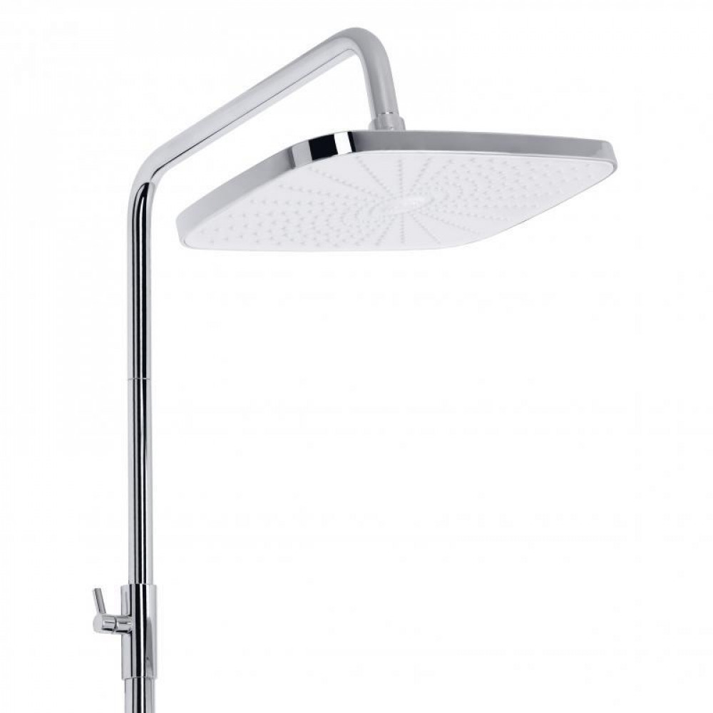 Душевая система универсальная Qtap Gemini на три потребителя (с изливом) QTGEM111CRW45687 Chrome/White SD00051811
