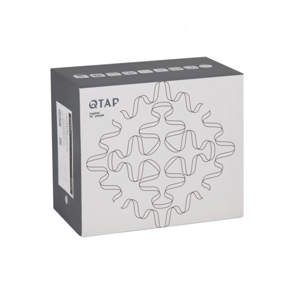 Змішувач для раковини Qtap Gemini (з гігієнічним душем) QTGEM272GMB45692 Gunmetal Black PVD SD00051816