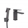 Змішувач для раковини Qtap Gemini (з гігієнічним душем) QTGEM272GMB45692 Gunmetal Black PVD SD00051816