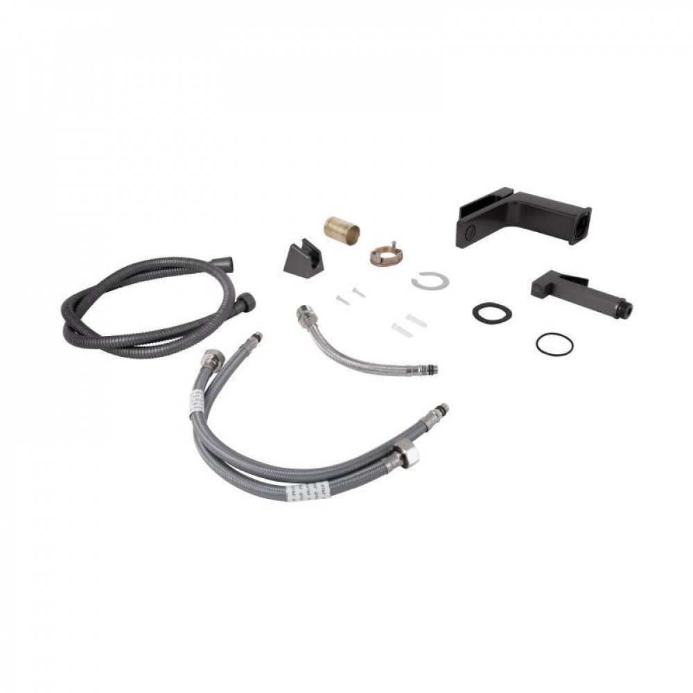 Змішувач для раковини Qtap Gemini (з гігієнічним душем) QTGEM272GMB45692 Gunmetal Black PVD SD00051816