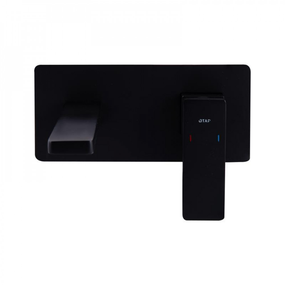 Смеситель для раковины Qtap Gemini скрытого монтажа QTGEM273BLM45694 Black Matt SD00051818