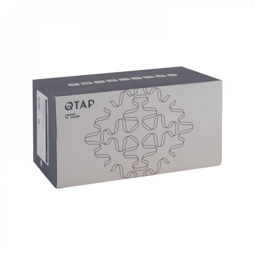 Смеситель для раковины Qtap Gemini скрытого монтажа QTGEM273BLM45694 Black Matt SD00051818