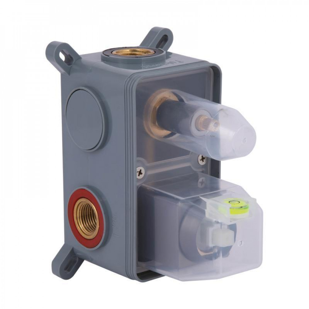 Душова система для душу Qtap Gemini прихованого монтажу на два споживачки QTGEM113GMB45698 Gunmetal Black PVD SD00051822