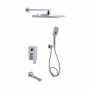 Душова система універсальна Qtap Gemini прихованого монтажу на три споживача QTGEM114CRM45702 Chrome SD00051826
