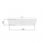 Лійка для верхнього душу Qtap Hlavova 300x200 мм прямокутна QTHLA107BLM45783 Black Matt SD00051907