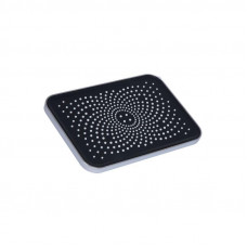 Лійка для верхнього душу Qtap Hlavova 260x180 мм прямокутна QTHLA107CRM45784 Chrome/Black