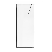 Душова перегородка Qtap Walk-In Standard BLM209.C8 90х200 см, скло Clear 8 мм, покриття CalcLess