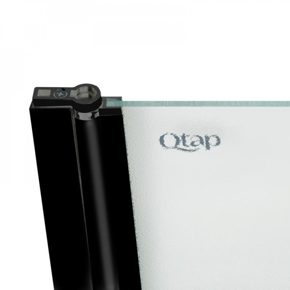 Штора на ванну Qtap Standard BLM407513APL скло Pear 6 мм, 75х140 см, ліва SD00051928