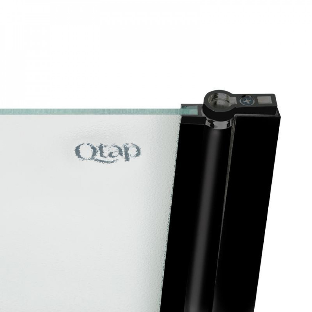 Штора на ванну Qtap Standard BLM407513APR скло Pear 6 мм, 75х140 см, права SD00051929
