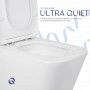 Унітаз підлоговий Qtap Tern Ultra Quiet безобідковий з сидінням Soft-Close QT17222175AUQ1W White SD00051948