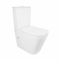 Унітаз підлоговий Qtap Tern Ultra Quiet безобідковий з сидінням Soft-Close QT17222175AUQ1W White
