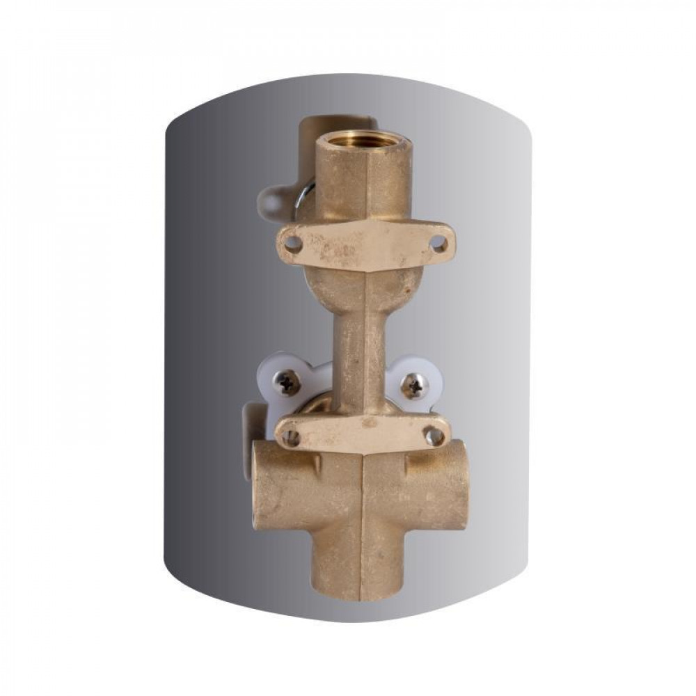 Душова система універсальна Qtap Slavonice прихованого монтажу на два споживача QTSLA113CRM45898 Chrome SD00052022