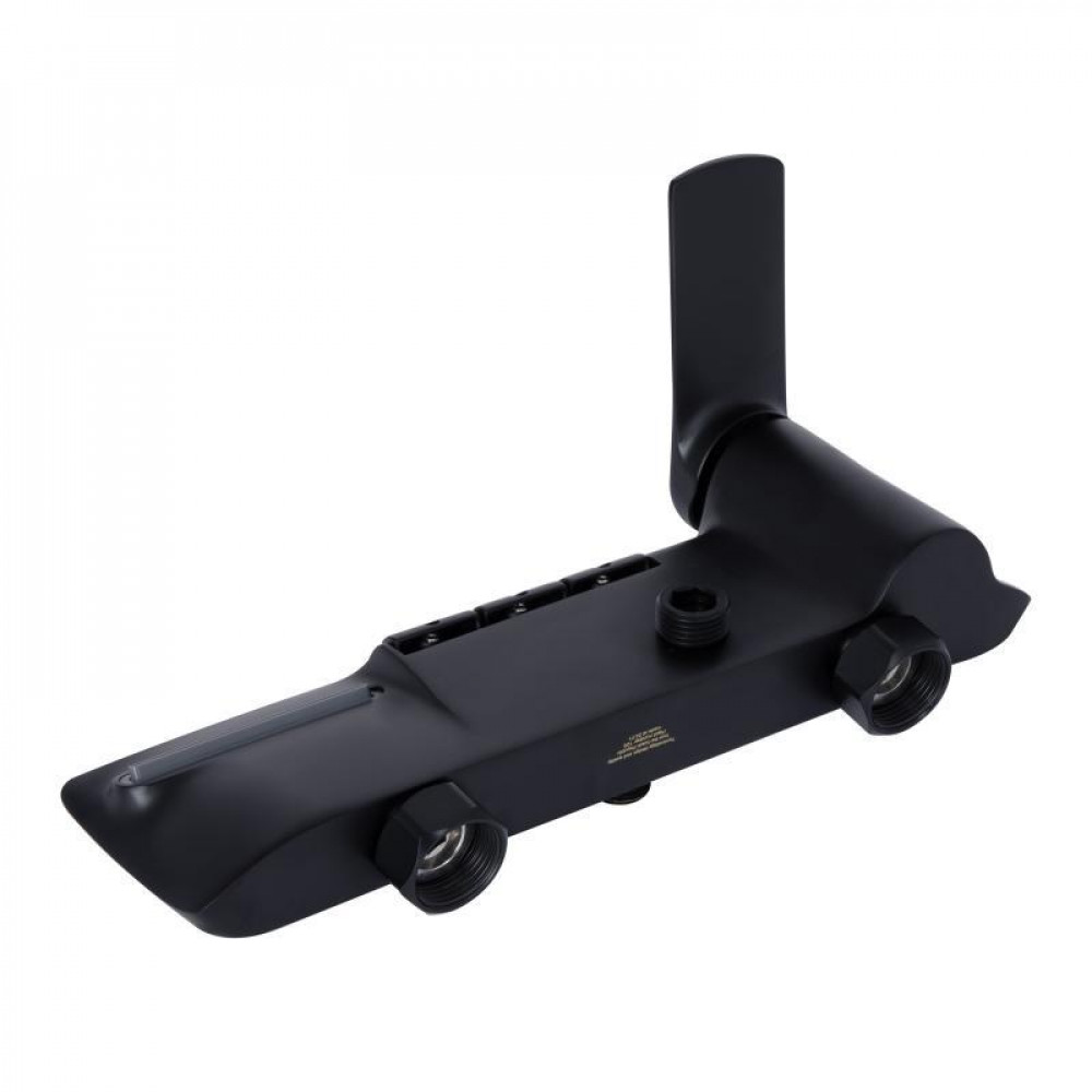 Душова система універсальна Qtap Slavonice на три споживача (з виливом) QTSLA111BLM45906 Black Matt SD00052030