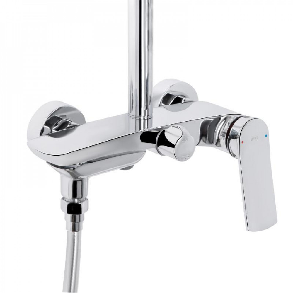 Душова система універсальна Qtap Slavonice на три споживача (з виливом) QTSLA111CRM45909 Chrome SD00052033