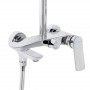 Душова система універсальна Qtap Slavonice на три споживача (з виливом) QTSLA111CRM45909 Chrome SD00052033