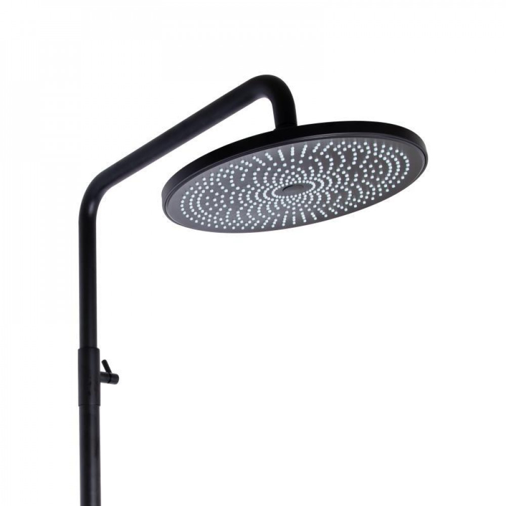 Душевая система универсальная Qtap Slavonice на три потребителя (с изливом) QTSLA111BLM45911 Black Matt SD00052035