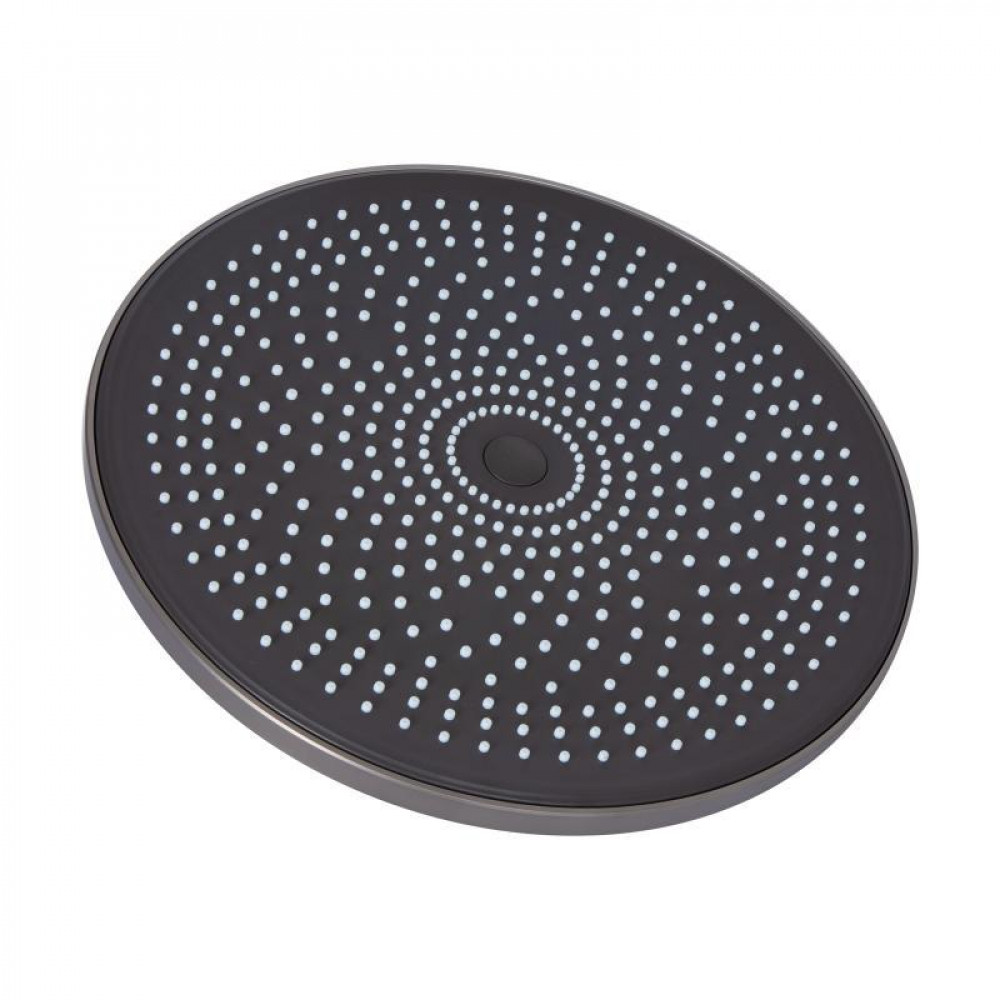 Душова система для душу Qtap Slavonice на два споживачки QTSLA110GMB45913 Gunmetal Black PVD SD00052037