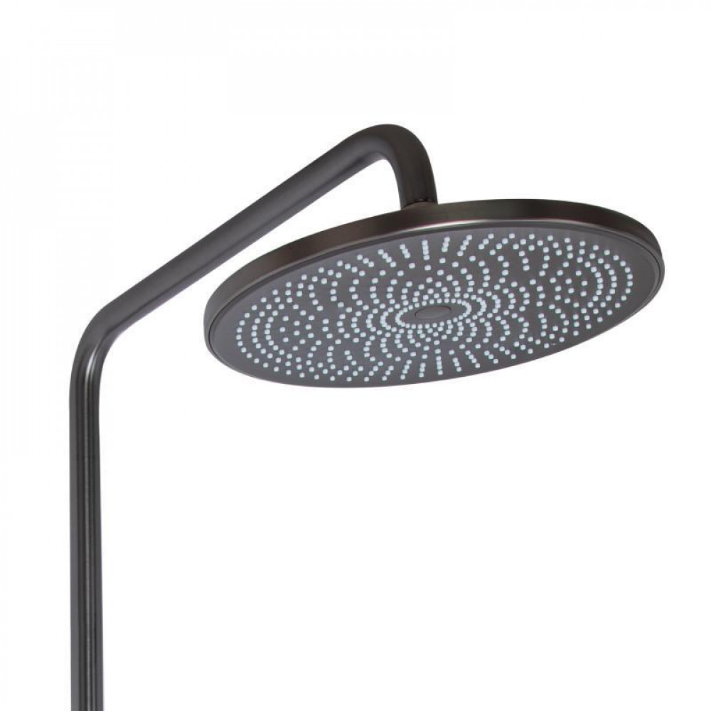 Душова система для душу Qtap Slavonice на два споживачки QTSLA110GMB45913 Gunmetal Black PVD SD00052037