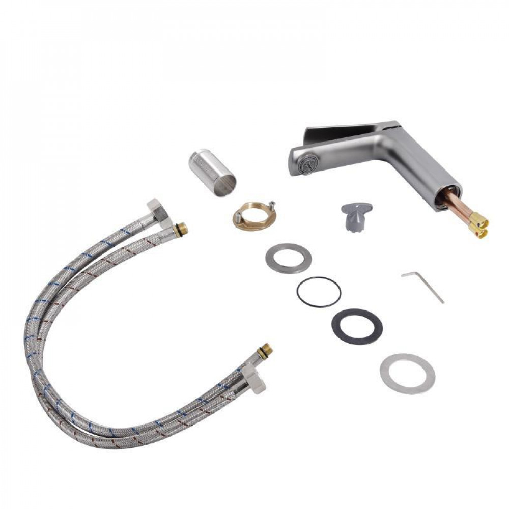 Змішувач для раковини Qtap Slavonice QTSLA270GMB45924 Gunmetal Black PVD SD00052048