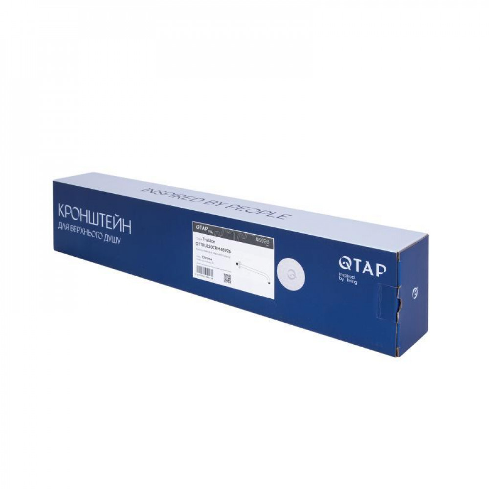 Кронштейн для верхнього душу Qtap Trubice 400 мм округлий QTTRU120CRM45926 Chrome SD00052050