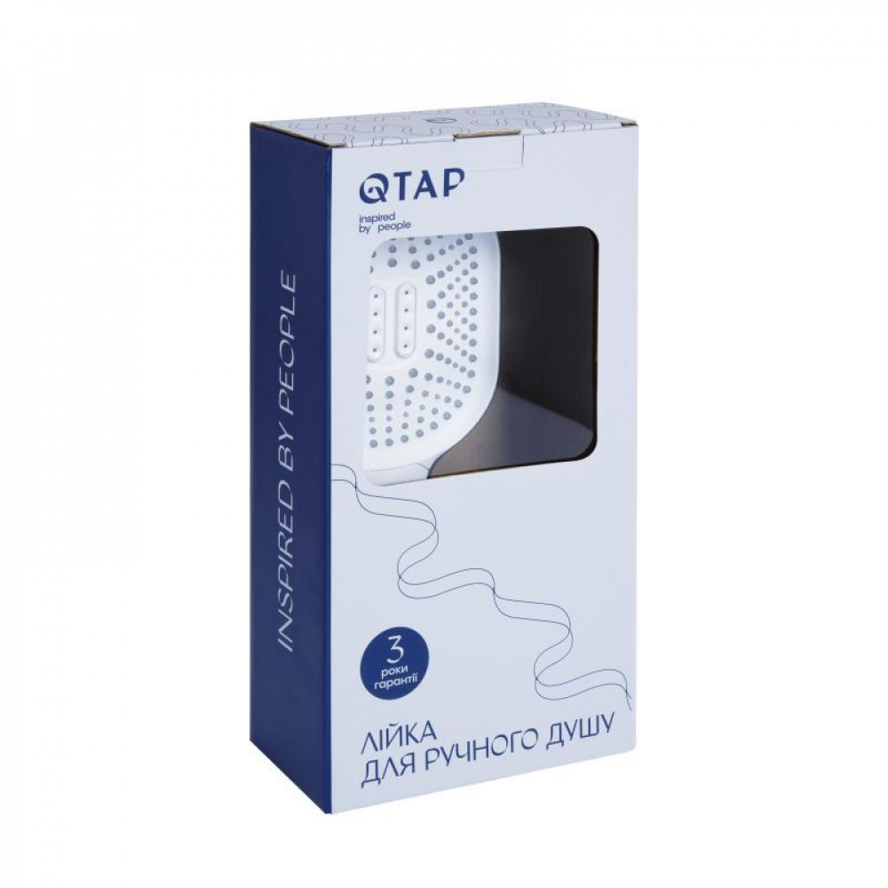 Лійка для ручного душу Qtap Rucni 140*110 мм QTRUC125CRM45960 Chrome SD00052084