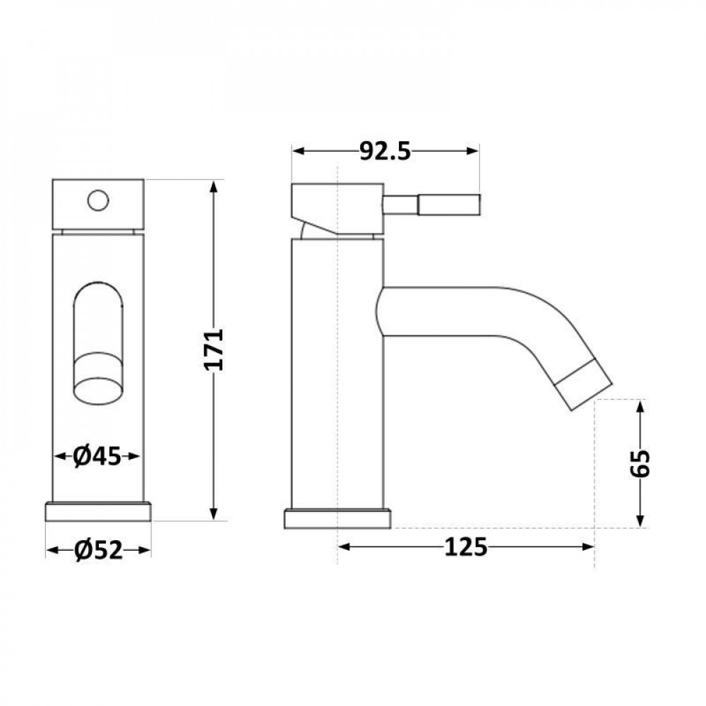 Змішувач для раковини Lidz Aria 0011F (k35) LDARI0011FNKS46091 Nickel SD00052215