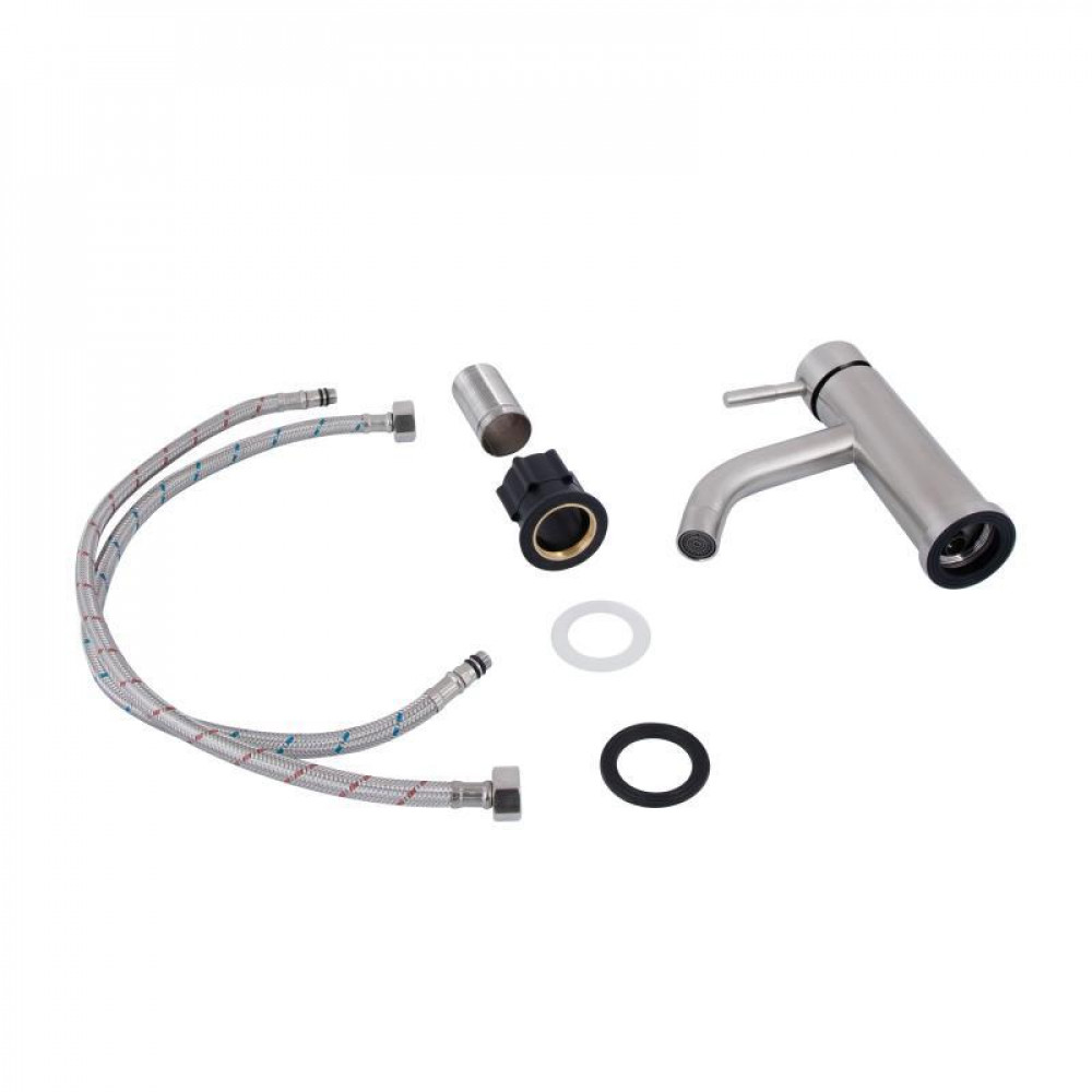 Змішувач для раковини Lidz Aria 0011F (k35) LDARI0011FNKS46091 Nickel SD00052215