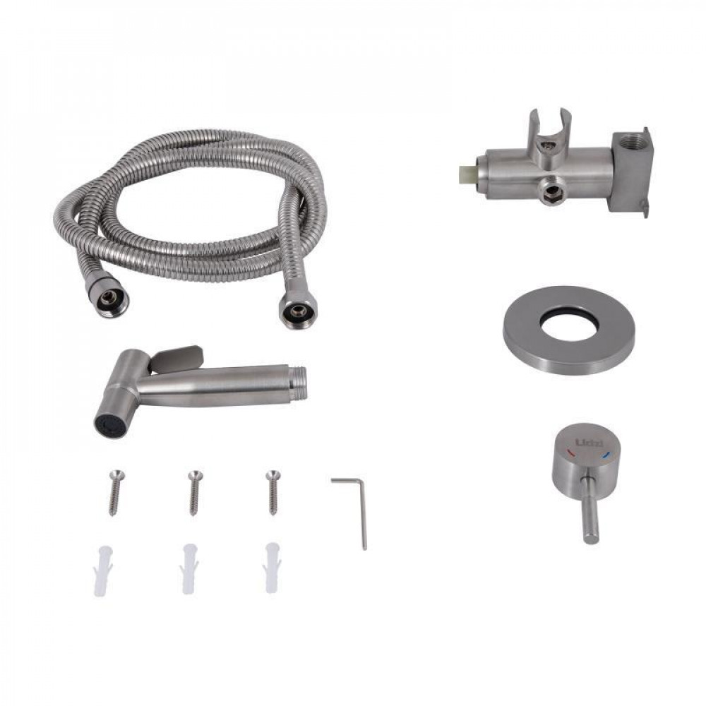 Набір для гігієнічного душу Lidz Aria 111 Nickel LDARI111NKS46105 округлий SD00052229