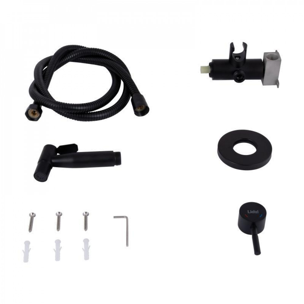 Набір для гігієнічного душу Lidz Aria 111 Black LDARI111BLA46107 округлий SD00052231