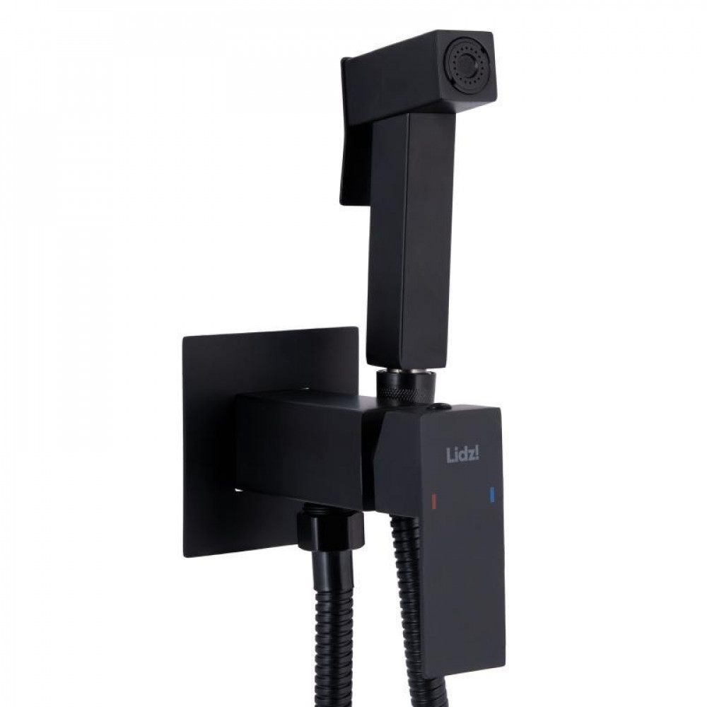 Набор для душа гигиенического Lidz Kubis 111 Black LDKUB111BLA46108 прямоугольный SD00052232