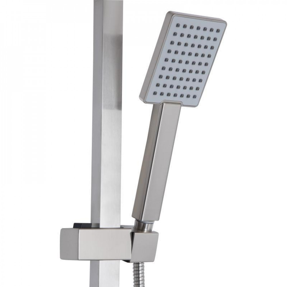 Душова система універсальна Lidz Kubis 1033 на три споживача (з виливом) (k35) LDKUB1033NKS46110 Nickel SD00052234