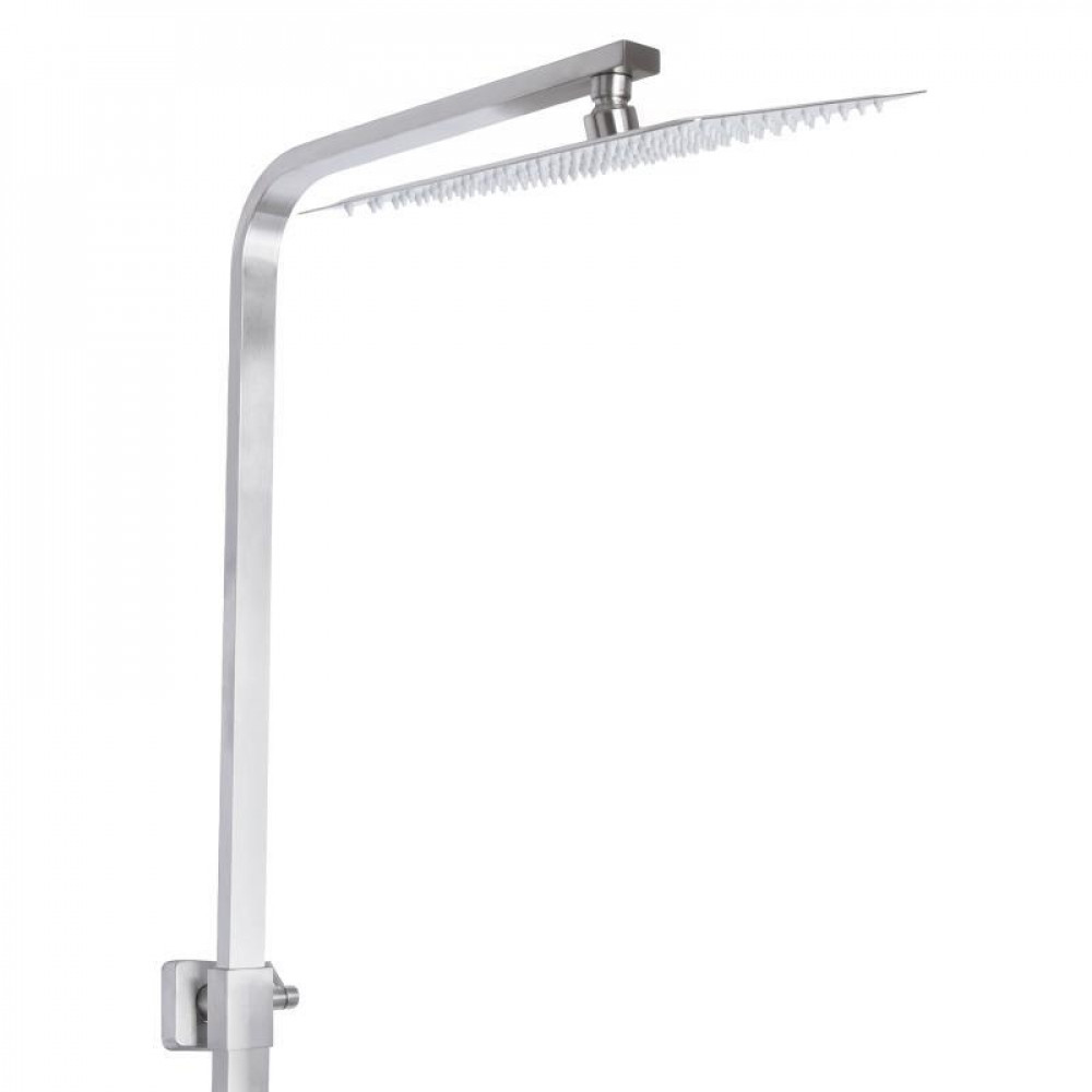 Душова стійка універсальна Lidz Kubis 1120 на два споживача LDKUB1120NKS46111 Nickel SD00052235