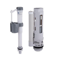 Qtap HY3 (Nando) комплект арматури для бачка унітазу з подвійною круглою кнопкою змиву 4,8 см та клапаном