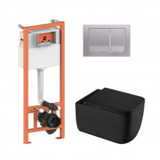 Готове рішення Qtap для ванної кімнати: підвісний унітаз Gemini Ultra Quiet 530х365х373 + комплект інсталяції