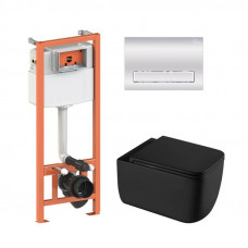 Готове рішення Qtap для ванної кімнати: підвісний унітаз Gemini Ultra Quiet 530х365х373 + комплект інсталяції