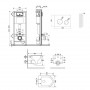 Готове рішення Qtap для ванної кімнати: підвісний унітаз Taurus Ultra Quiet 490x360x380 + комплект інсталяції Nest 4 в 1 (кругла SD00052302