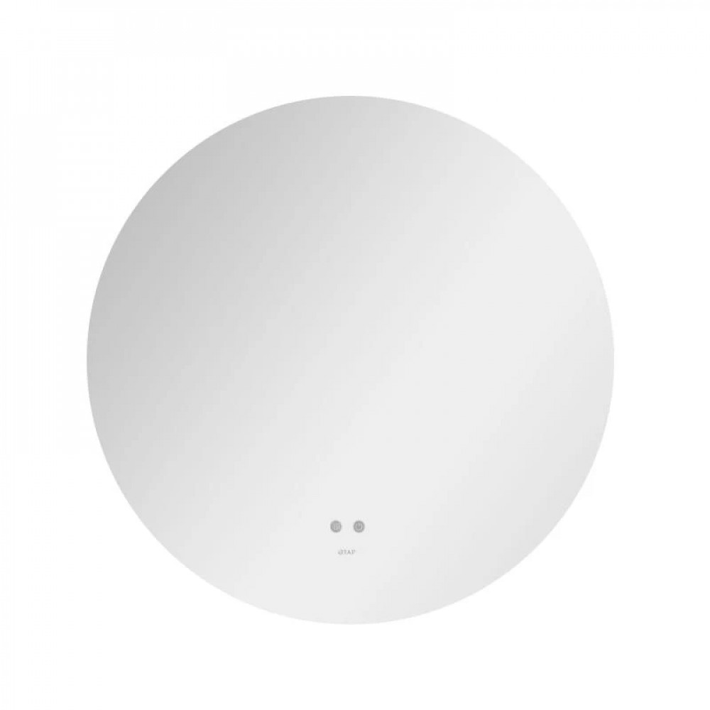 Зеркало Qtap Taurus R600 с LED-подсветкой Touch, с антизапотеванием, с диммером, рег. темп. цвета (3000-6500K) QT2478R607 SD00052314
