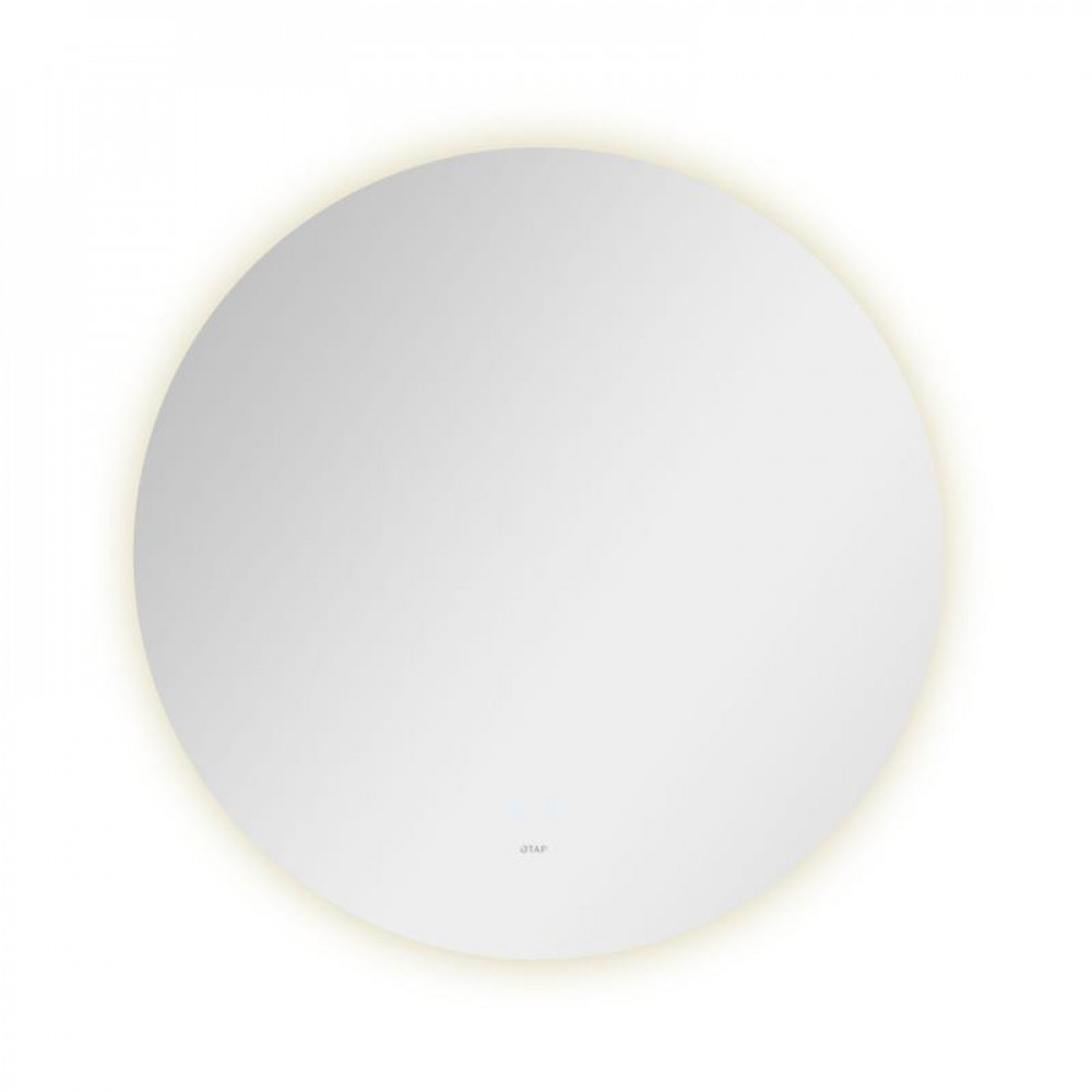 Зеркало Qtap Taurus R800 с LED-подсветкой Touch, с антизапотеванием, с диммером, рег. темп. цвета (3000-6500K) QT2478R807 SD00052315