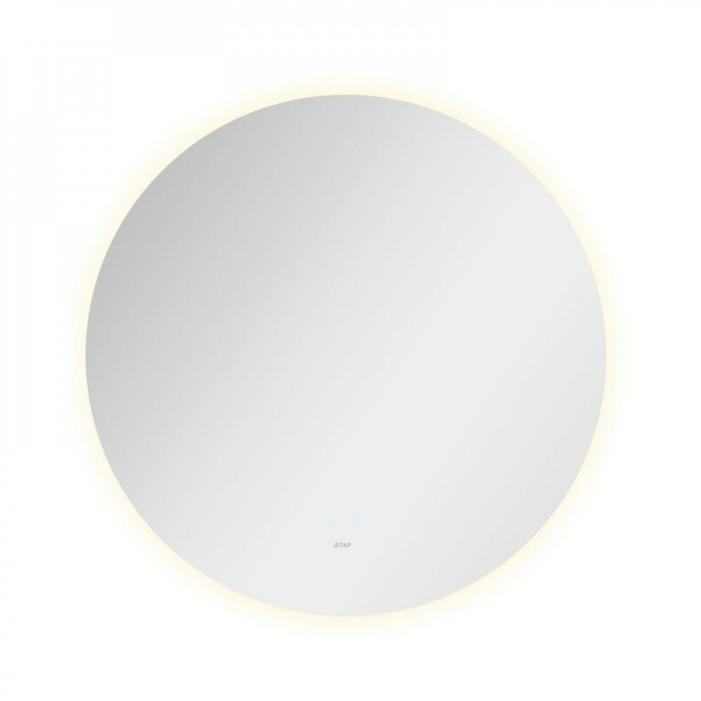 Зеркало Qtap Taurus R800 с LED-подсветкой Touch, с антизапотеванием, с диммером, рег. темп. цвета (3000-6500K) QT2478R807 SD00052315